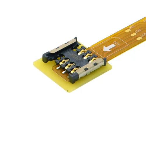 Miniatura 2 de chenyang Micro SIM Card a Nano SIM Kit macho a hembra Extensión suave plana FPC Cable Extender 3.9 in