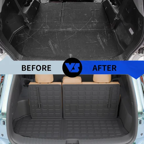 Miniatura 6 de Rongtaod Tapete de suelo compatible con Toyota Highlander 2014-2019, tapete de carga, forro de carga para asiento trasero, protector de suelo