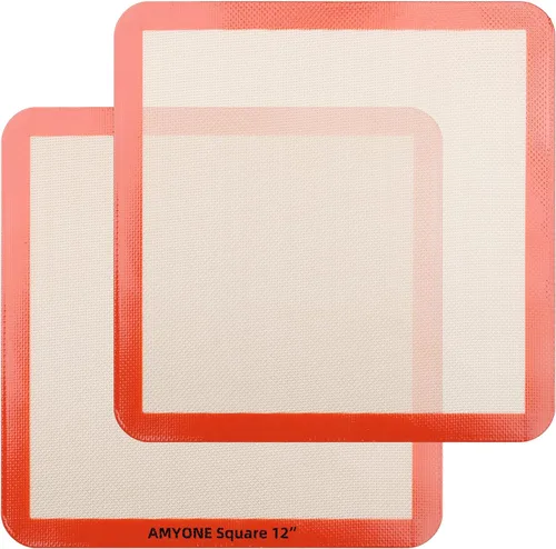 Miniatura 13 de AMYONE Alfombrilla para hornear de silicona de un cuarto, 2 piezas de alfombrillas para hornear de silicona antiadherente, hoja para galletas