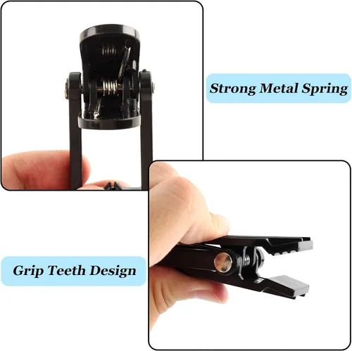 Miniatura 6 de VinBee 20 ganchos de lavandería con clips de plástico superfuerte para el hogar, viajes, ganchos giratorios para colgar en el armario, abrazaderas