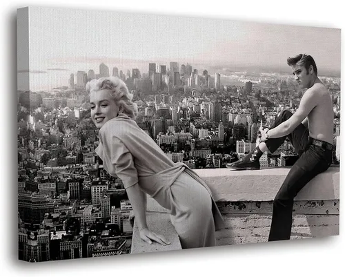 Miniatura 9 de SpiritualHands Marilyn Monroe - Lienzo decorativo para pared y póster – Decoración femenina moderna de maquillaje femenino, impresión de moda
