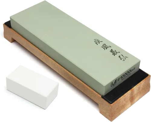 Miniatura 12 de Yoshihiro Afilador de cuchillos japonés Toishi de grado profesional (grano 400)