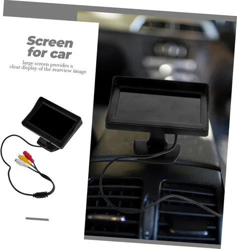 Miniatura 2 de 1 Unidades Monitor de coche Dash Cam cámara de respaldo Mini Monitor estéreo Dashcam cámara de marcha atrás Cámara de visualización de cámaras
