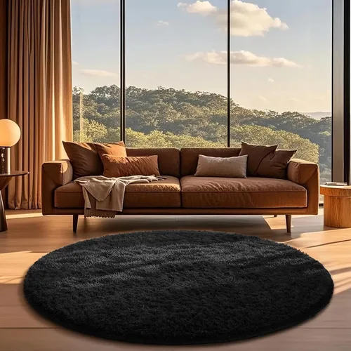 Miniatura 119 de Ophanie Alfombra Verde de Césped, Alfombras de Área para Dormitorio, Alfombra Shag Esponjosa de 4x6 pies, Suave Peluda Afelpada Linda para Niños 7
