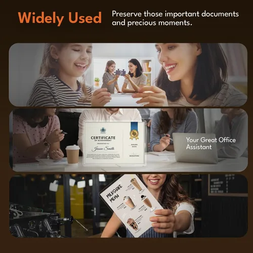 Miniatura 7 de Uinkit 3.5Mil 100Pack Hojas de Laminación Transparentes, Tamaño Menú, Bolsas de Laminado de 11.5 x 17.5 Pulgadas, Protector para Papeles