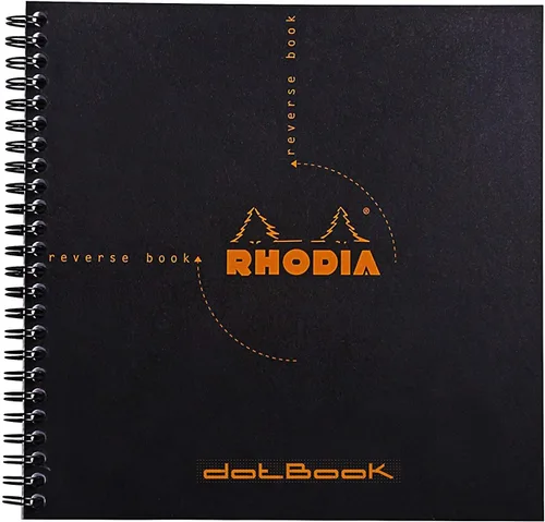 Miniatura 5 de Rhodia Graph Reverse Standard Notebook, One Notebook, Black