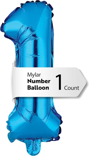 Miniatura 31 de Restaurantware-Balloonify Globo de Número de 16 Pulgadas, 1 Globo Digital para Fiesta - Número 5, Auto-Sellado, Acabado de Mylar de Folio Dorado, Oro