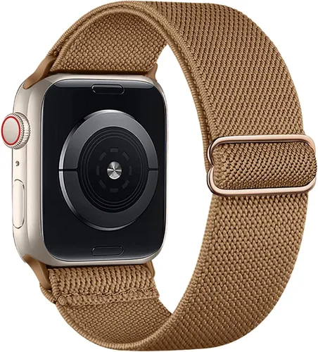 Miniatura 19 de Correa elástica de nailon compatible con Apple Watch Series 11, 10, 9, 8, 7, 1.811 in, 1.772 in, 1.654 in, 1.614 in, Ultra 3, 2, 1.929 in, Series 6