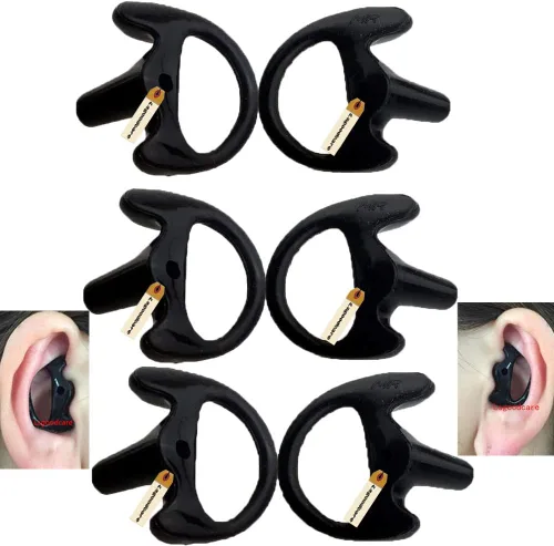 Miniatura 14 de Lsgoodcare - Molde de oído de repuesto para radio bidireccional para tubo de bobina acústica, color negro, por Lsgoodcare