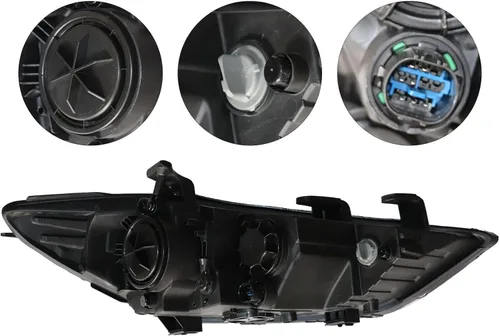 Miniatura 4 de Conjunto de faros delanteros halógenos para Hy-uu-nn-dai El-aa-nn-tra Sedan 2017 2018 (lado izquierdo del conductor)