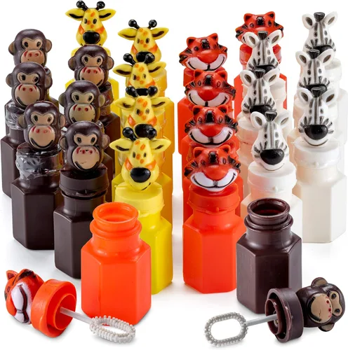 Miniatura 10 de Mini burbujas de neón para fiestas para niños, (paquete de 12) varitas y botellas a granel para soplar burbujas, recuerdos de fiesta de cumpleaños