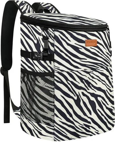 Miniatura 14 de Mochila Enfriadora de Camping para 30 Latas, Mochilas Enfriadoras Suaves Aisladas a Prueba de Fugas Bolsa Enfriadora de Viaje Impermeable Almuerzo