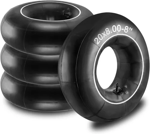 Miniatura 9 de Cámaras de aire de 4.10/3.50-4" con vástago de válvula curvado TR87 (paquete de 2) por Cenipar Cámara de aire de repuesto resistente para llanta