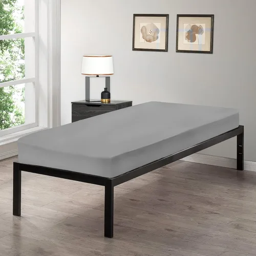 Miniatura 6 de Gilbins Sábana bajera ajustable de 30 x 75 pulgadas, hecha de algodón, perfecta para literas de campamento, caravanas, camas de invitados Blanco
