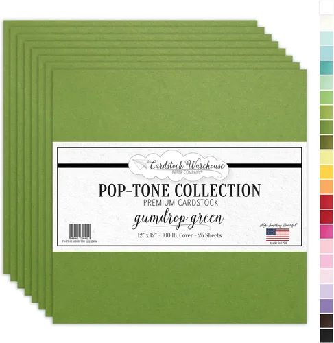Miniatura 13 de Cardstock Warehouse Pop Tone Banana Split Yellow - 12 x 12 pulgadas - 100 libras / 9.52 oz/m² de papel de cartulina mate premium - 25 hojas