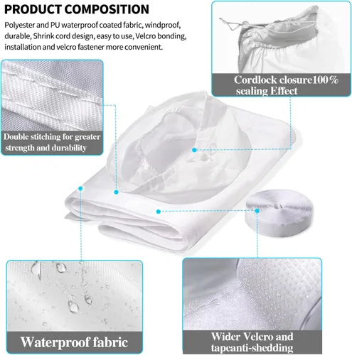 Miniatura 3 de Kit de sello de puerta corrediza de aire acondicionado portátil de 98 pulgadas para Midea/Whynter/Danby, etc. Kit de ventilación de puerta corredera