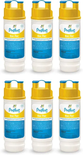 Cartuchos de cloro de repuesto FROG Bac Pac para uso con ciclos Pool FROG Modelo 5400 y 6100 - Precargados para una fácil y conveniente desinfección