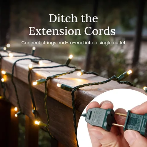 Miniatura 6 de Luces LED de Navidad Pro Christmas – Juego de 50 luces de tira cónicas de ángulo amplio – Juego de luces de fiesta de grado profesional