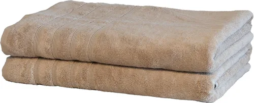 Miniatura 45 de Mosobam Juego de 4 toallas turcas de lujo de 35 x 70 pulgadas, color gris claro (gris), viscosa de bambú de 24.69 oz/m² y algodón peinado turco