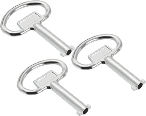 PATIKIL Llave de llave de vaso de 0.5 x 0.198 pulgadas, paquete de 3 llaves de medidor de agua a gas para armario eléctrico para cerradura de panel