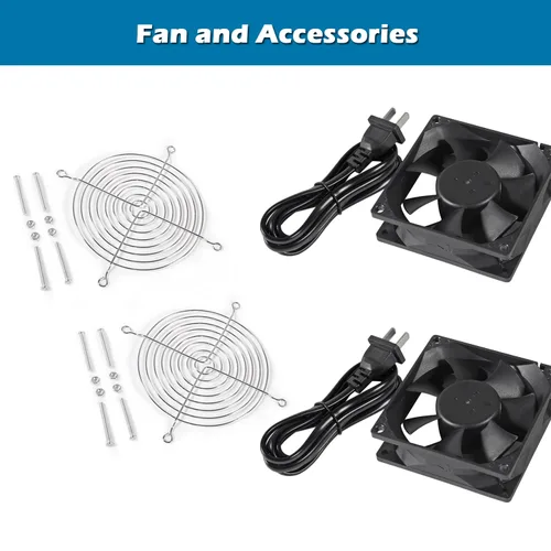 Miniatura 3 de 2 unids EC Case Fan EC Ventilador de refrigeración sin escobillas Dual Ball Bearing AC 110V 115V 120V 220V 240V EC Ventilador axial