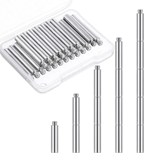 Miniatura 8 de 20 piezas de extensión de álbumes de recortes, tornillos de extensión de álbum de reemplazos para álbum de fotos recargable posteriormente