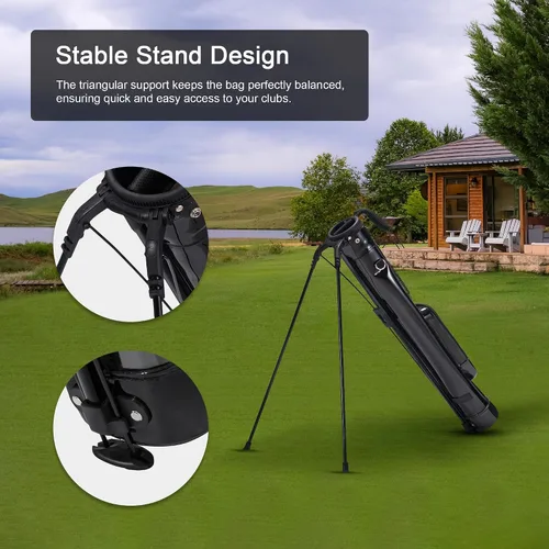 Miniatura 6 de KVV Lightweight Sunday Golf Stand Bag, Colorful Fashion Pitch and Putt Golf Bag