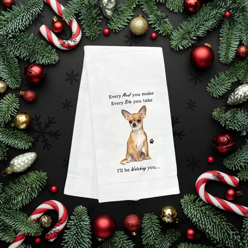 Miniatura 3 de Toallas de cocina Tan Chihuahua - Suaves, altamente absorbentes - Regalos de Chihuahua Tan - Toallas de platos y té - Reutilizables, de secado