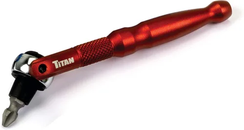 Miniatura 14 de Titan Tools 11318 - Destornillador con trinquete micro de 1/4 de pulgada x 4 pulgadas y 90 dientes - Plateado