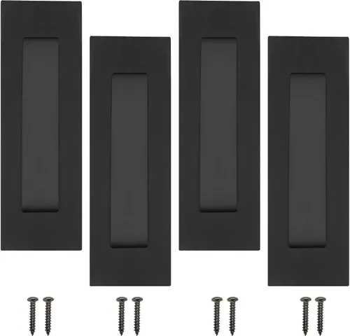 Miniatura 15 de CozyTower Tiradores empotrados de 4.72 pulgadas para puerta de armario, armario de cocina, manija de puerta corrediza pequeña, herrajes Acero