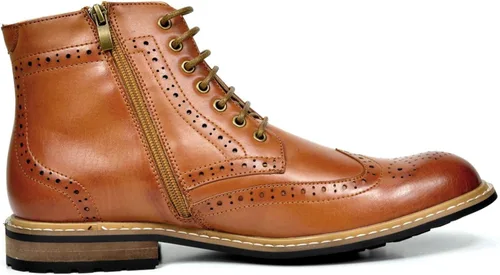 Miniatura 3 de Bruno Marc - Botas de vestir de motocicleta al tobillo para hombre