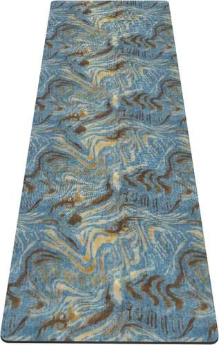 Miniatura 56 de nuveti Alfombrilla de yoga con estampado extra grueso de elastómero termoplástico antideslizante con bolsa de transporte, 72 x 24 pulgadas, extra