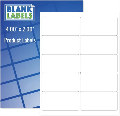 Miniatura 32 de Etiquetas de envío de direcciones imprimibles de fácil despegado, 1 pulgada x 2 5/8 pulgadas Adhesivo personalizable Blanco 300 etiquetas