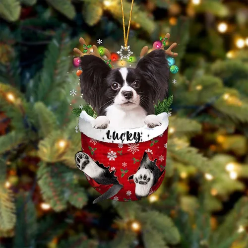 Miniatura 111 de Adorno de Navidad personalizado para perro Airedale Terrier en bolsillo de nieve, adorno para árbol de Navidad, idea de regalo para amantes