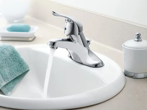 Miniatura 3 de Moen L4625 Chateau - Grifo de baño de arco bajo con una sola manija, cromado
