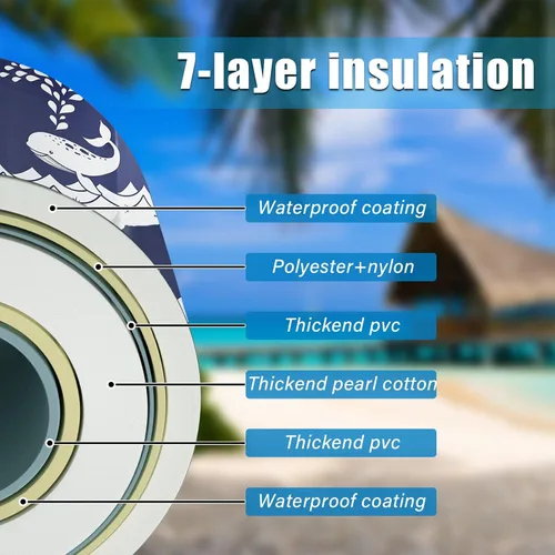 Miniatura 2 de Bañera plegable portátil, bañera portátil para adultos, bañera plegable para ducha, engrosamiento con espuma térmica para mantener la temperatura