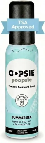 Miniatura 10 de Oopsie Poopsie Aerosol para inodoro, artículos esenciales de viaje, cada uno hasta 300 usos, desodorante de olor de baño con aceites esenciales