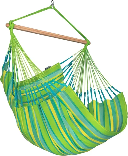 Miniatura 35 de LA SIESTA® - Silla Hamaca Columpio XL King Domingo - Silla Hamaca Colgante Resistente a la Intemperie y a los Desgarros - Silla Hamaca Columpio
