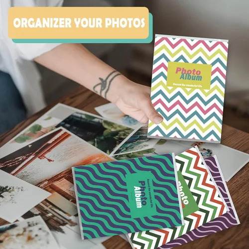 Miniatura 5 de Álbumes de fotos pequeños de 4 x 6 pulgadas para fotos, paquete de 8, capacidad para 36 fotos cada uno, mini álbumes de fotos, álbumes de fotos de 4