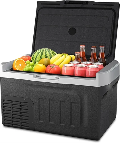 Miniatura 8 de Refrigerador de 12 voltios, mini refrigerador portátil para automóvil de 11 cuartos de galón, compresor congelador enfriador eléctrico -4℉~68℉
