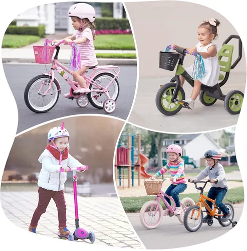Miniatura 7 de SAPLIZE Bike Handlebar Grips, for Kids Girls Boys Bikes, Balance Bikes, Road Bikes and Sctoors, Length 4.9", Soft and Comfortable