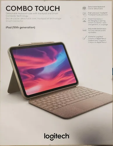 Miniatura 2 de Logitech Combo Touch - Funda de teclado desmontable para iPad de 10ª generación con trackpad de gran precisión, teclado retroiluminado