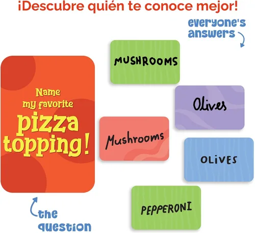 Miniatura 2 de Skillmatics Juego de cartas: ¿Quién te conoce mejor? Divertido juego de fiesta familiar para niños, niñas, adolescentes y adultos, divertido