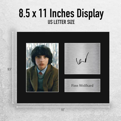 Miniatura 2 de HWC Trading Finn Wolfhard Stranger Things Gifts USL - Imagen impresa con autógrafo firmado para fanáticos del programa de televisión, tamaño carta
