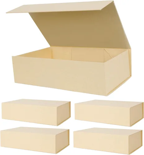 Miniatura 9 de Aimyoo Cajas de regalo magnéticas Galaxy negras con tapas 13.8x9x4.3 pulgadas, caja grande de propuesta para dama de honor y padrino, caja plegable