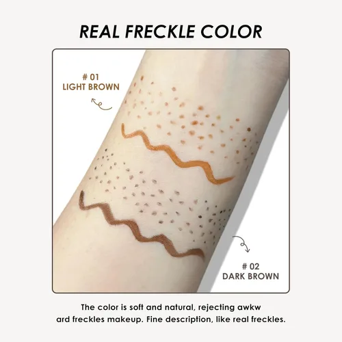 Miniatura 5 de KYDA Maquillaje líquido para pecas, pecas sintéticas resistentes al agua, aspecto natural, para construir, de larga duración, bolígrafo de punto