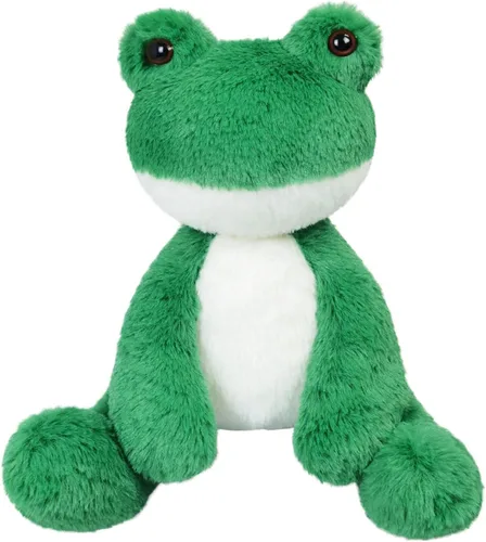 Miniatura 13 de Animal de peluche de rana azul claro, lindo juguete de rana peluda, suave juguete de peluche para niños y niñas, regalos para niños o novia, 8.5