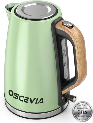 Miniatura 8 de Hervidor de té eléctrico, 1500 W para agua hirviendo, hervidor de té de acero inoxidable de grado alimenticio de 2 litros con mango ergonómico