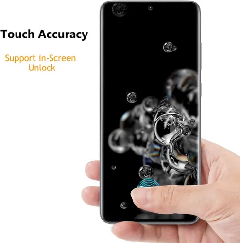 Miniatura 4 de Protector de pantalla de privacidad para Galaxy S20 Ultra, compatible con fundas, huellas dactilares disponibles, película suave para Samsung Galaxy
