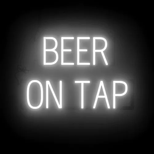 Miniatura 14 de SpellBrite Letrero de cerveza y vino Letrero de cerveza y vino neón, luz LED verde 22.0 x 15.0 pulgadas